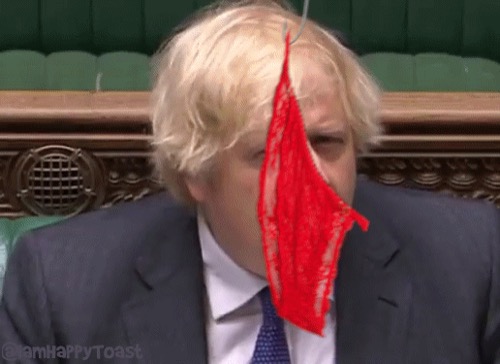 Boris distracted
