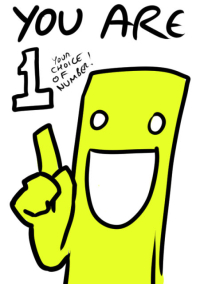 Birthday number card