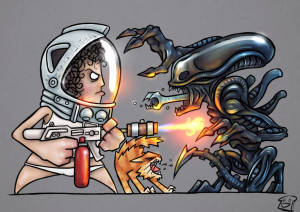 Alien Ripley and Jones
