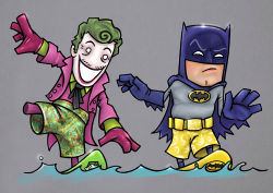 Batman Vs Joker Surfing