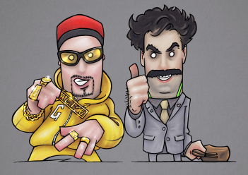 Ali G and Borat 