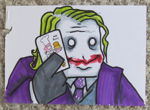 Joker with Mr Bun card